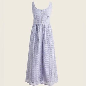 J.Crew Button-front eyelet dress - 12